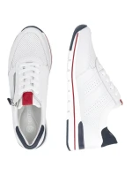 Remonte Rieker R6705-82 biele kožené športové poltopánky Remonte Rieker R6705-82 biele kožené športové poltopánky