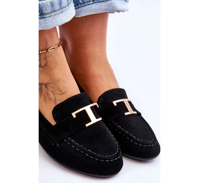 Klasyczne Wsuwane Mokasyny Czarne Carly Klasyczne Wsuwane Mokasyny Czarne Carly