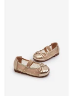 Dětské s mašlí Zlaté model 21663116 - Boto