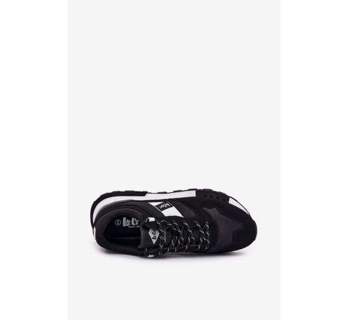 Sneakersy Męskie Na Platformie Lee Cooper LCJ-25-03-3378M Czarne