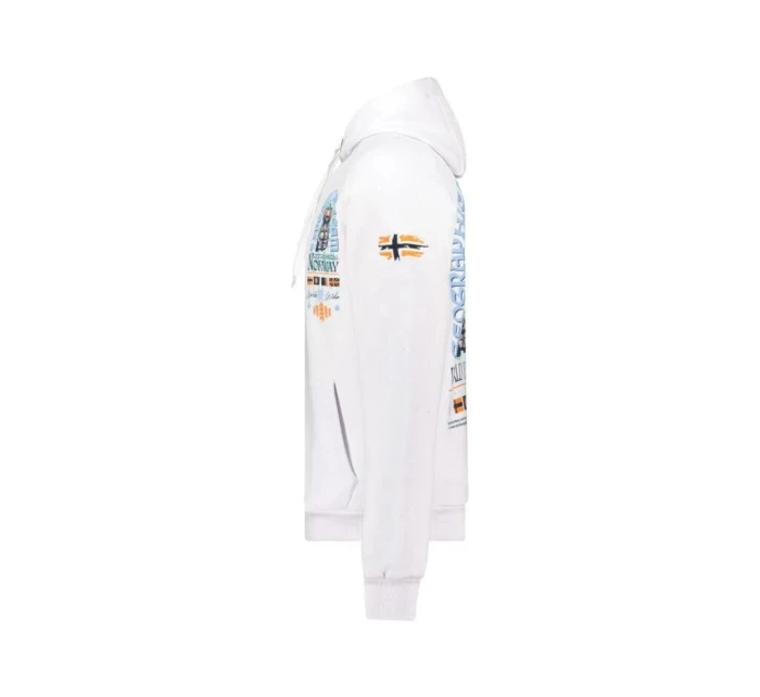 Pánská mikina model 21718664 Šedá melanž s potiskem - Geographical Norway