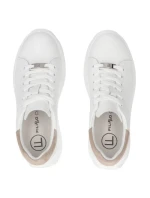 Dámské kožené polobotky na platformě bílé model 21960298 - FILIPPO