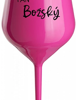 Pán Boh - ružový nerozbitný pohár na víno 470 ml