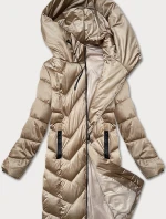 Dámska zimná prešívaná bunda S'west beige (B8273-12)