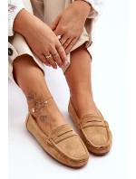 Damskie Zamszowe Mokasyny Camel Lenvie Damskie Zamszowe Mokasyny Camel Lenvie