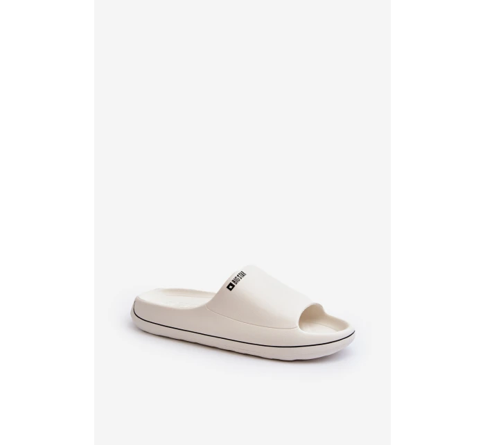 Lekkie Klapki Damskie Big Star NN274A043 Białe