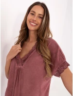 Blúzka MI BZ 7951.34 tmavoružová