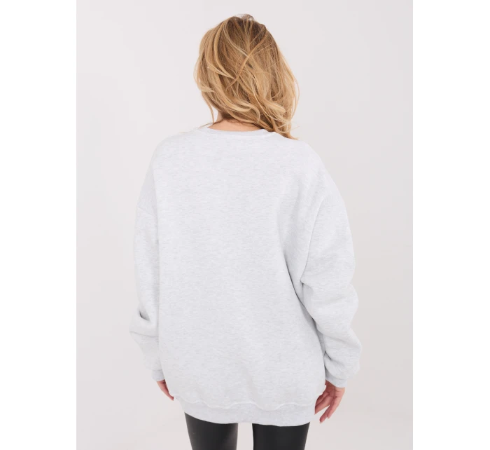 WT BL mikina A1065.55 svetlo šedá