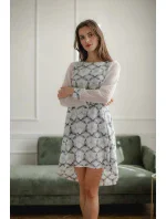 Dámske šaty L082 white/blue - Lenitif