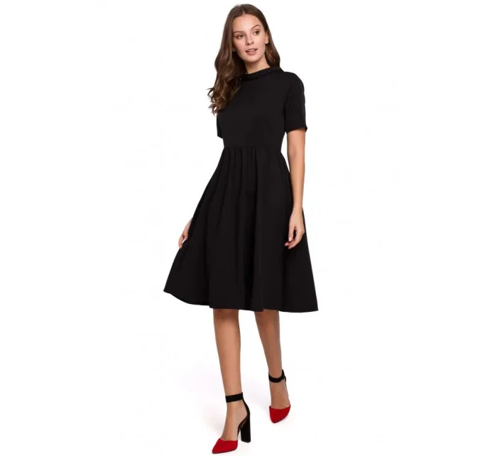 Dámske šaty K028 Black - Makover Dámske šaty K028 Black - Makover