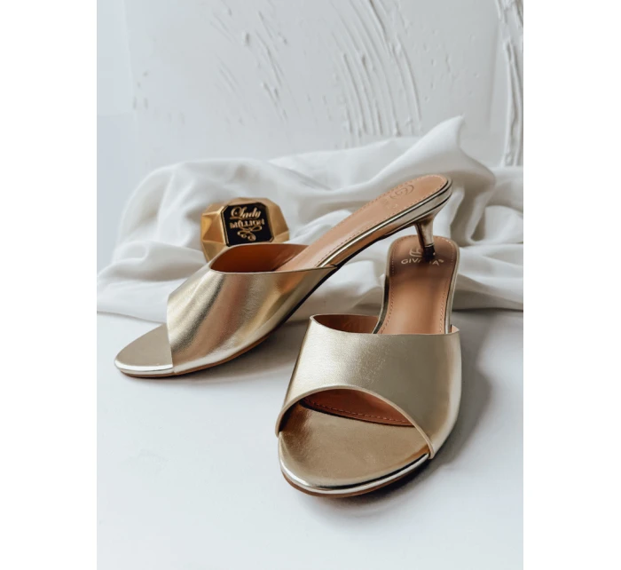 zlaté dámské žabky Dstreet model 21990167 - FashionStreet