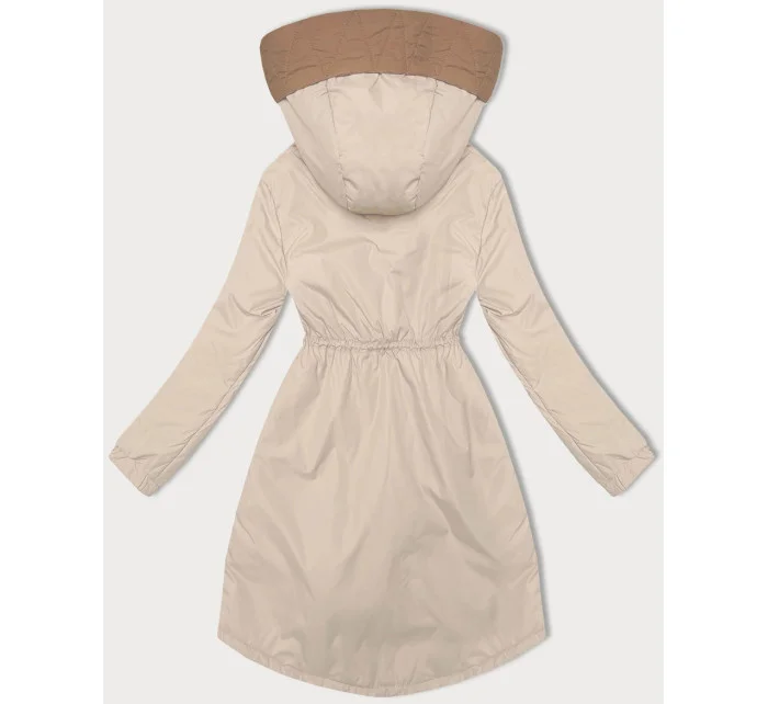 Světle béžová dámská bunda se v pase model 20829969 - S'WEST