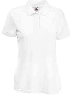 Fruit of the Loom Lady-Fit 65/35 Polo Dámske piqué polo tričko 16.3212 biele