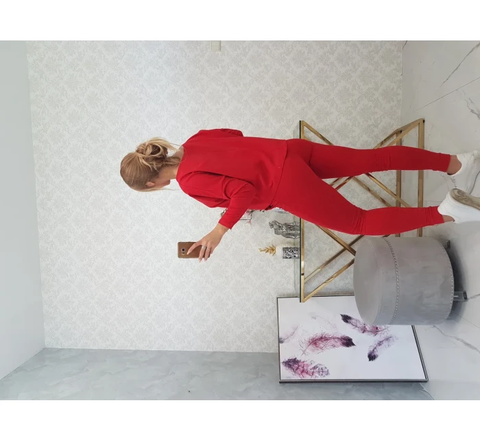 Červená tepláková súprava