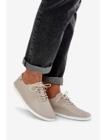 Šněrovací Polobotky Z Přírodní Kůže D&A model 21686119 Béžové - S.Barski