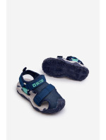 Chlapčenské sandále na suchý zips Big Star Navy blue