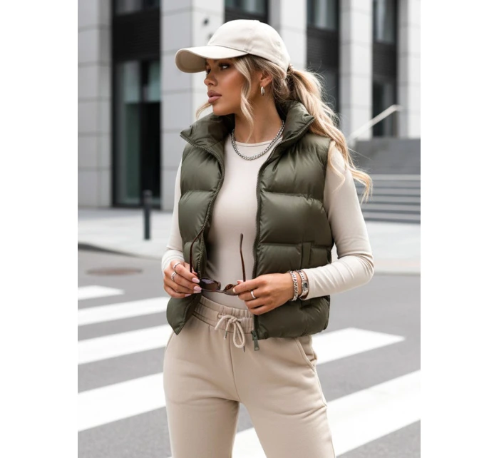 Dámska prešívaná vesta WILLOW green FashionStreet TY3799