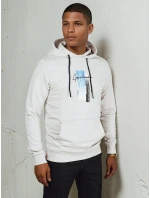 Pánská šedá mikina s kapucí Dstreet model 21976174 - FashionStreet