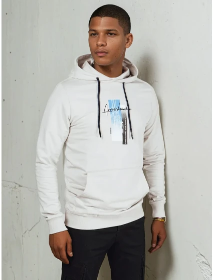 Pánská šedá mikina s kapucí Dstreet model 21976174 - FashionStreet