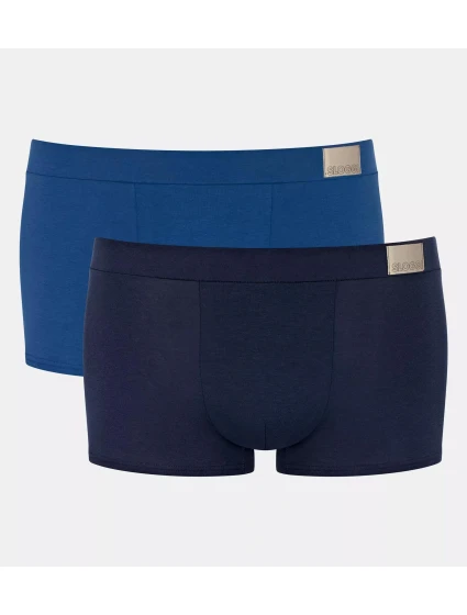 Pánske boxerky GO Natural Hipster C2P - BLUE - modré M008 - SLOGGI