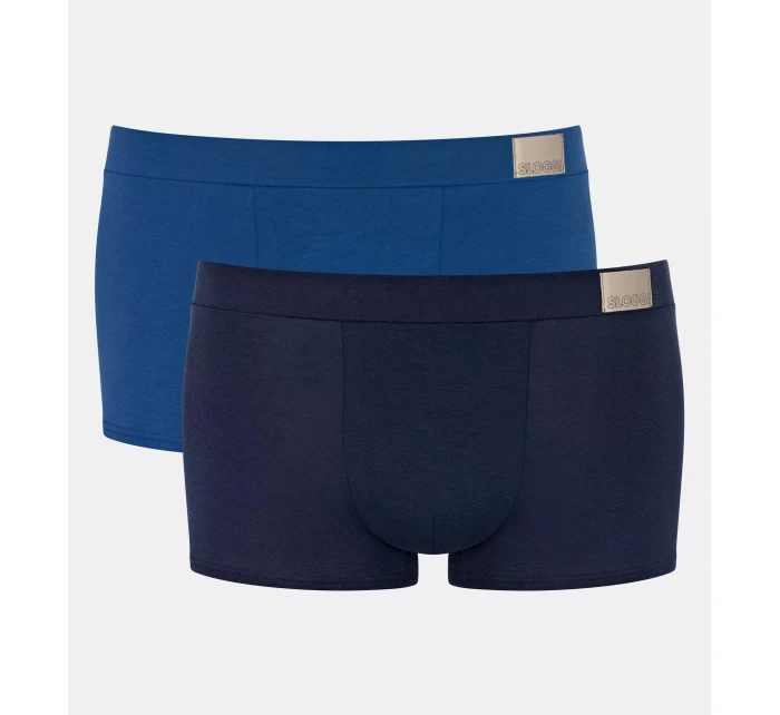 Pánske boxerky GO Natural Hipster C2P - BLUE - modré M008 - SLOGGI