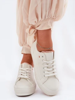 Dámské Tenisky Z Eko Kůže Big Star model 21690713 Světle Béžové - Big Star Shoes