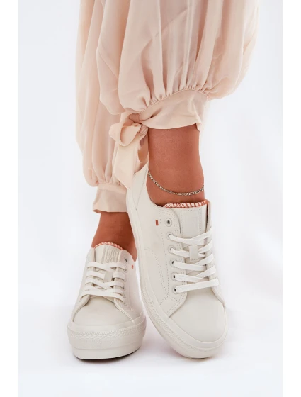 Dámské Tenisky Z Eko Kůže Big Star model 21690713 Světle Béžové - Big Star Shoes Dámské Tenisky Z Eko Kůže Big Star model 21690713 Světle Béžové - Big Star Shoes