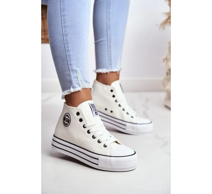 Dámske členkové tenisky Big Star - White