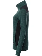 JN Dámská pracovní pletená fleece bunda Strong 02.0 dark green melange/black model 22492721 - Daiber JN Dámská pracovní pletená fleece bunda Strong 02.0 dark green melange/black model 22492721 - Daiber