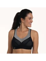 PanAlp vlnená športová podprsenka 5555 black/melange - Active