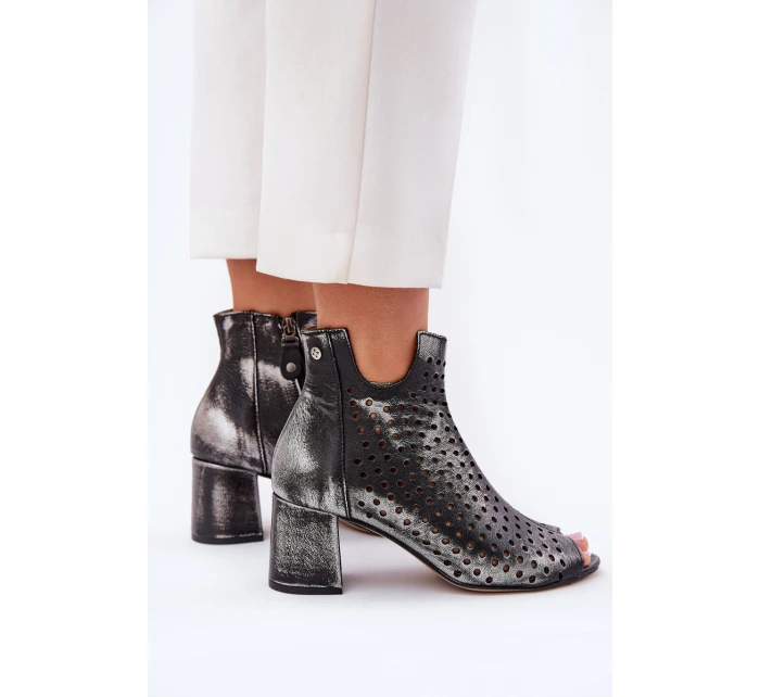 Kožené Botky  Černé model 21655170 - Maciejka