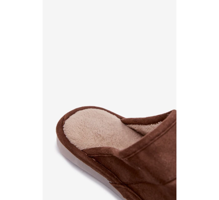 Pánské hnědé pantofle model 21793839 - Boto Pánské hnědé pantofle model 21793839 - Boto