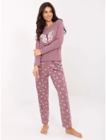 DU PI FP 001.48 tmavoružové pyžamo