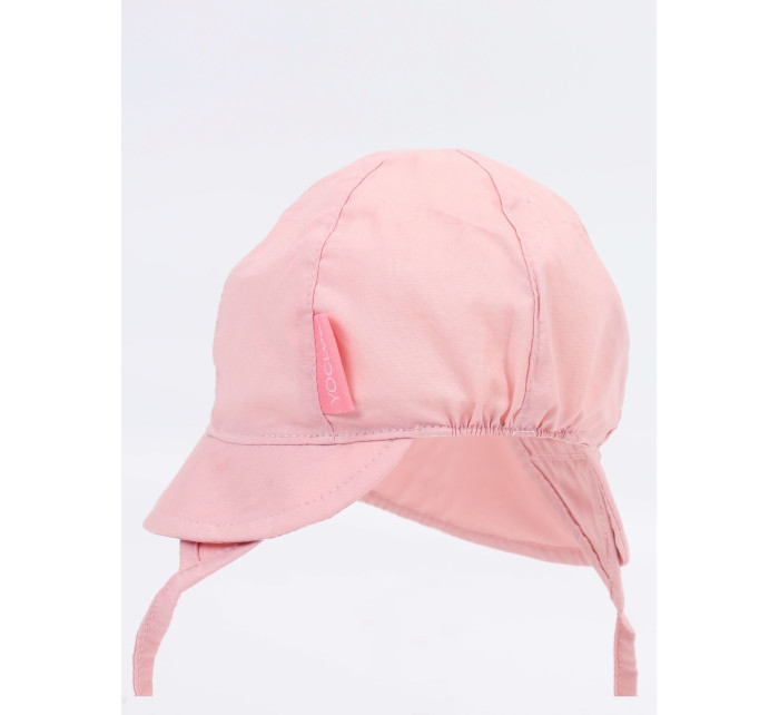 Yoclub Dívčí letní klobouk CLU-0103G-0600 Pink