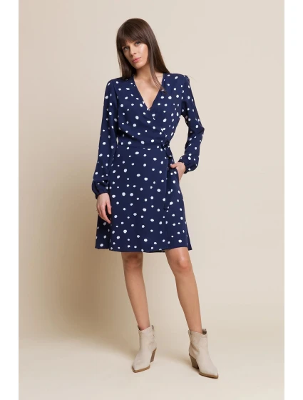 Dámské šaty Wendy Tmavě modrá vzor - Benedict Harper Dámské šaty Wendy Tmavě modrá vzor - Benedict Harper