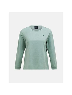 Dámske tričko PEAK PERFORMANCE W Trail Longsleeve, zelená farba