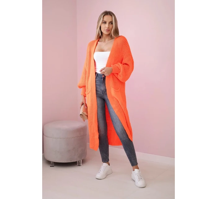 Oranžový dlhý sveter