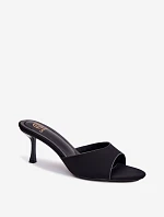 Dámske tenisky na podpätku Material Black Selmira