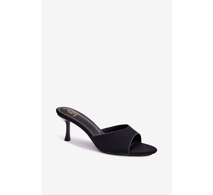 Dámské Nazouváky na Podpatku Černé model 22111328 - Boto