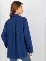 Dámska košeľa LK KS 509164.11 tmavo modrá - FPrice