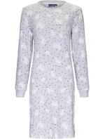 Dámska nočná košeľa 11232-416-2 sivá vzor lama - Rebelle Dámska nočná košeľa 11232-416-2 sivá vzor lama - Rebelle