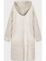 Béžový vlnený prehoz s kapucňou (B3006) Béžový vlnený prehoz s kapucňou (B3006)