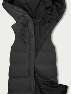 Černá oboustranná oversize vesta s kapucí model 18833455 - MELYA MELODY