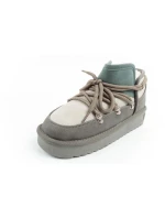 D.Franklin dámske snehové topánky zimné módne zateplené topánky šedé dámske