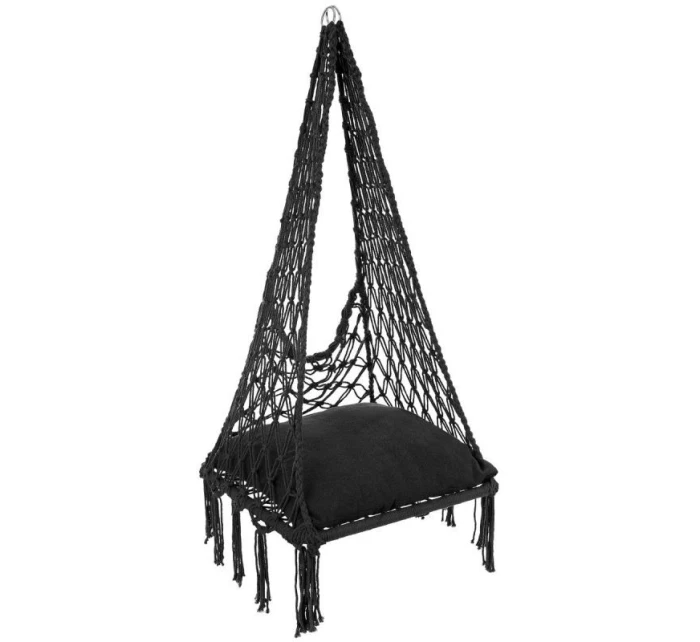 Závesná sedačka DRAGON HAMMOCK 60x60x115 cm s poduškou DARK GREY Závesná sedačka DRAGON HAMMOCK 60x60x115 cm s poduškou DARK GREY