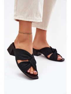 Dámské sandály na klínku model 21699753 černé - Maciejka