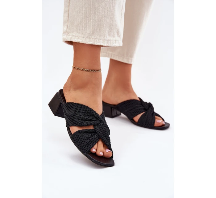 Dámské sandály na klínku model 21699753 černé - Maciejka