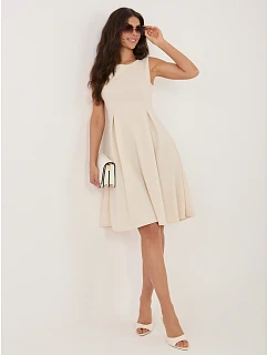 Sukienka MI SK model 22109830 jasny beżowy - FPrice