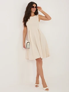 Sukienka MI SK model 22109830 jasny beżowy - FPrice