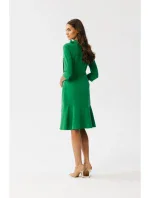 S346 Šaty so zaväzovaním za krk - zelené S346 Šaty so zaväzovaním za krk - zelené